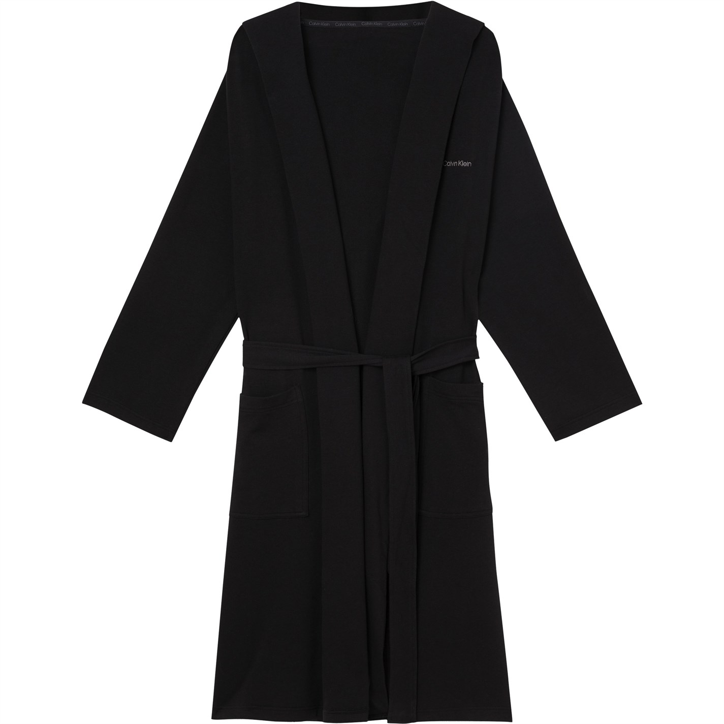 Men's Calvin Klein Modern Cotton Bathrobe in Black