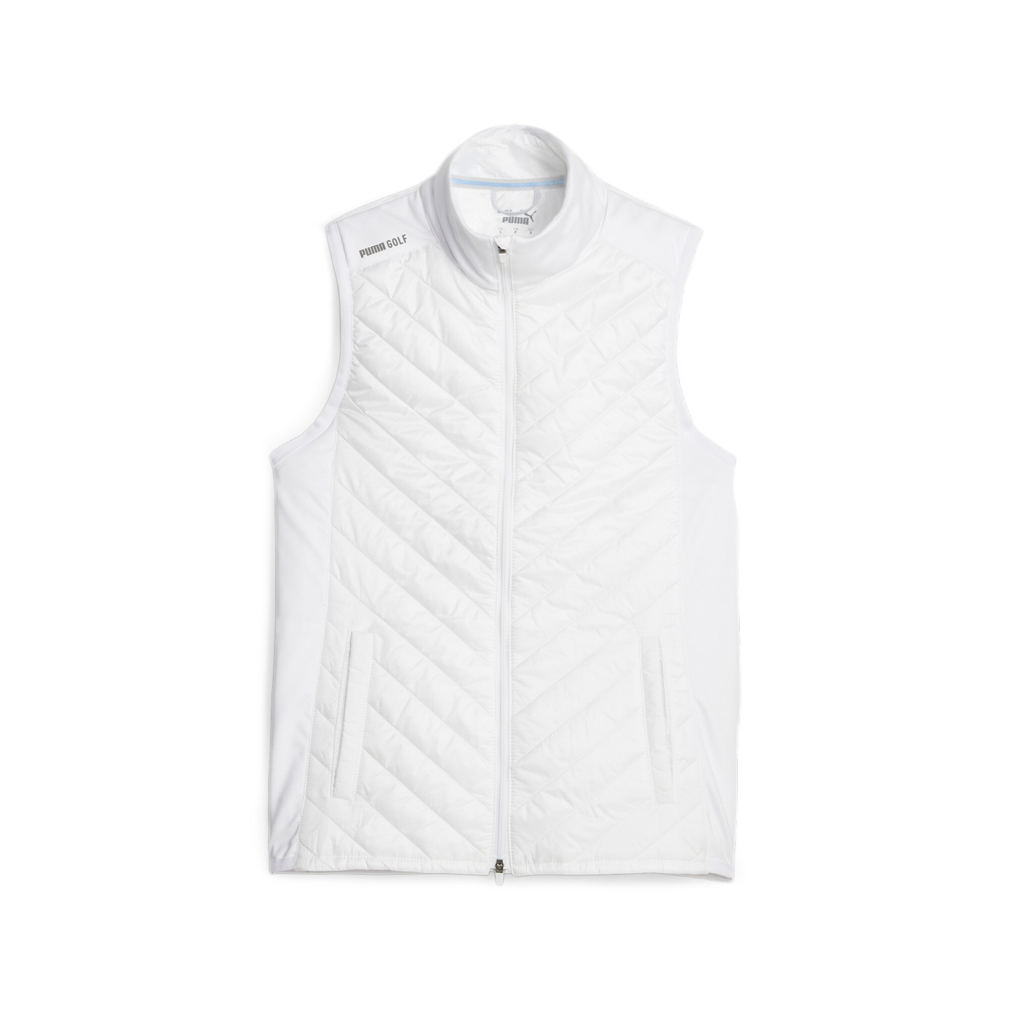 Puma Womens Frost Golf Quilted Vest - White - Size Small