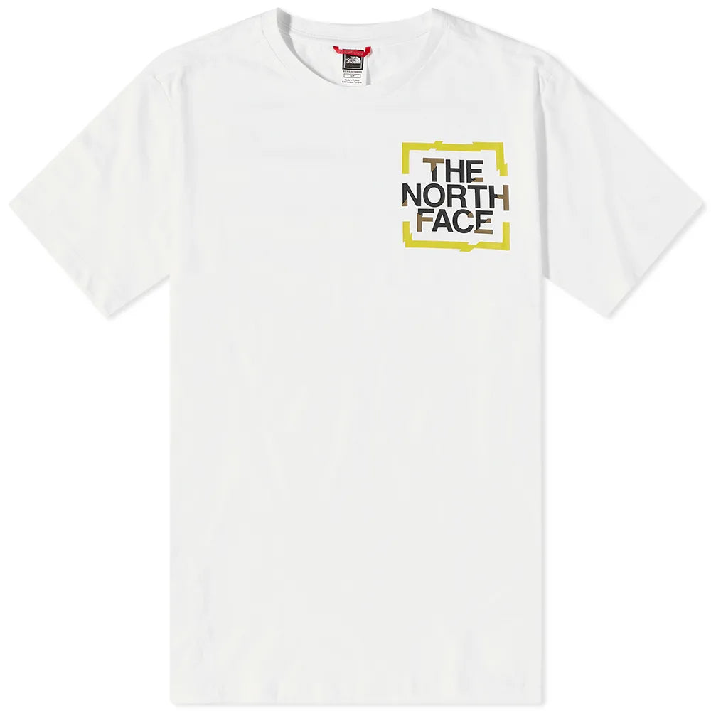 The North Face Mens Short Sleeve Graphic T-Shirt, White Cotton - Size Medium