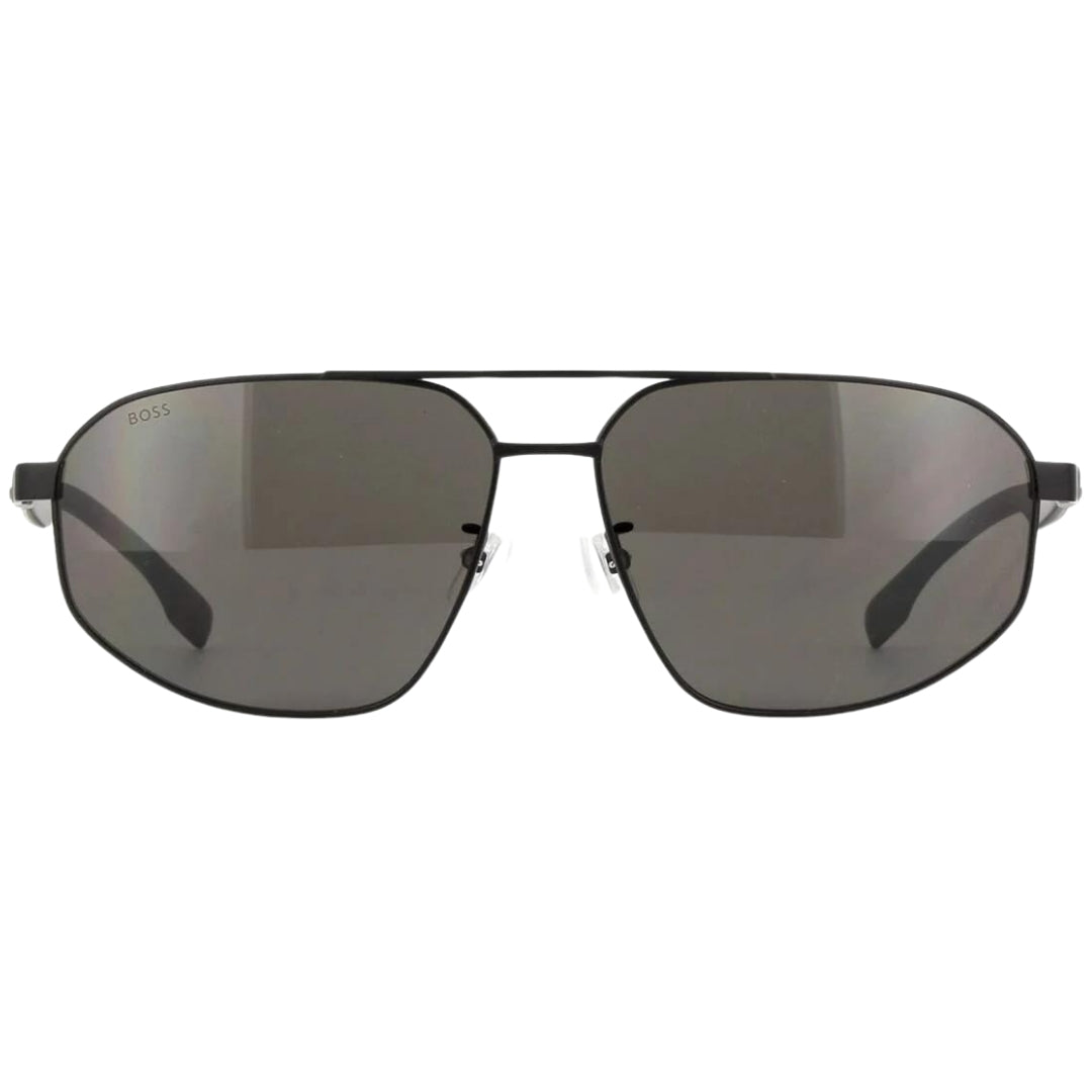 Hugo Boss Mens Black 1468/F/S 807 IR Sunglasses - Silver Metal - One Size