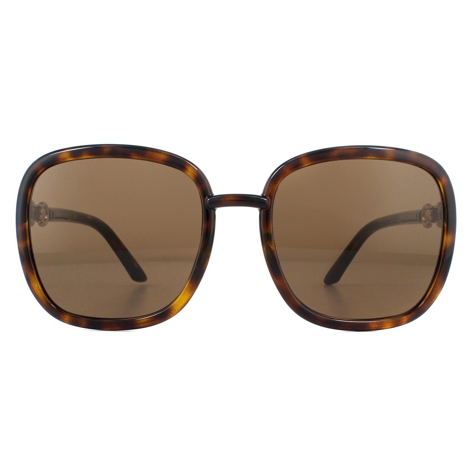 Gucci Womens Sunglasses GG0893S 002 Dark Havana Brown - One Size