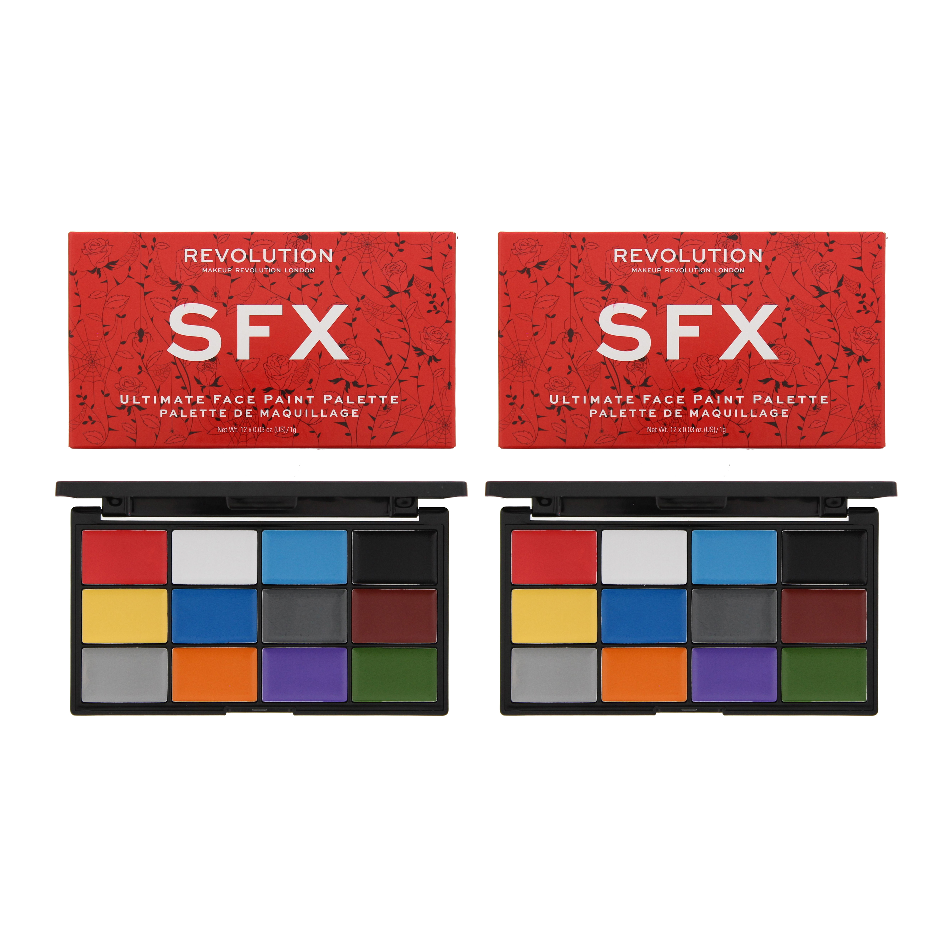 Revolution Womens SFx Ultimate Face Paint Palette 12 x 1g x 2 - NA - One Size