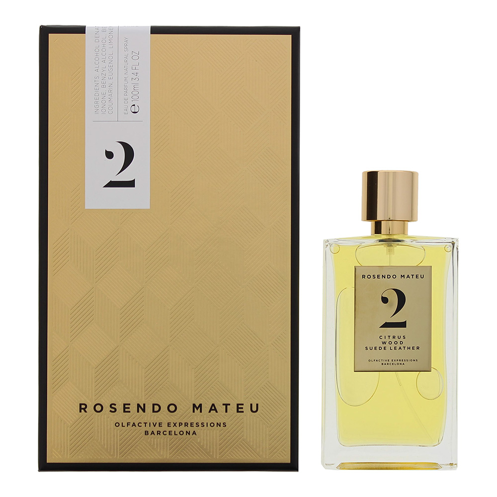 Rosendo Mateu Unisex No2 Citrus Wood Suede Leather Eau De Parfum 100ml Spray - One Size