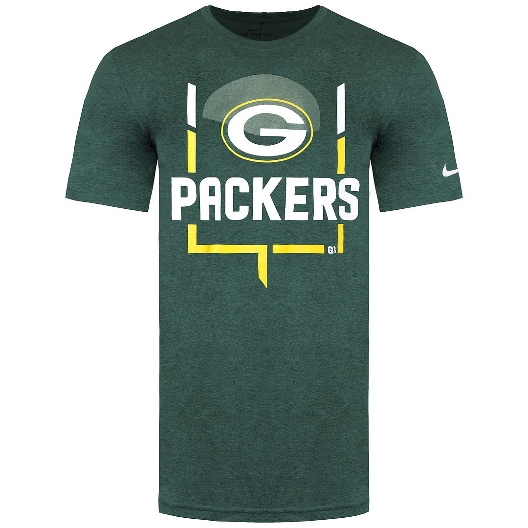 Nike NFL Green Bay Packers Legend Goal Post Mens T-Shirt - Size X-Large