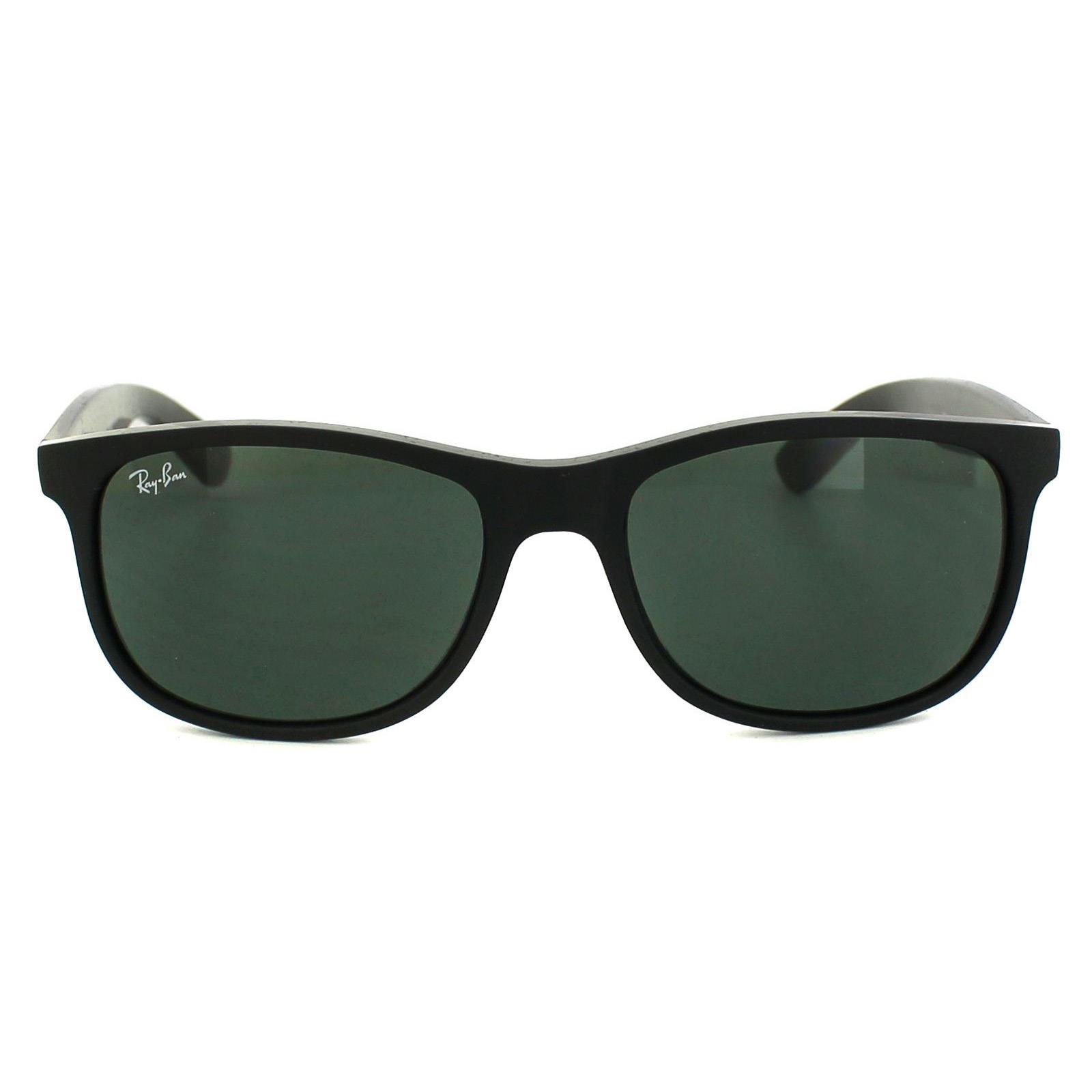 Ray-Ban Unisex Sunglasses Andy 4202 606971 Matte Black Green - One Size