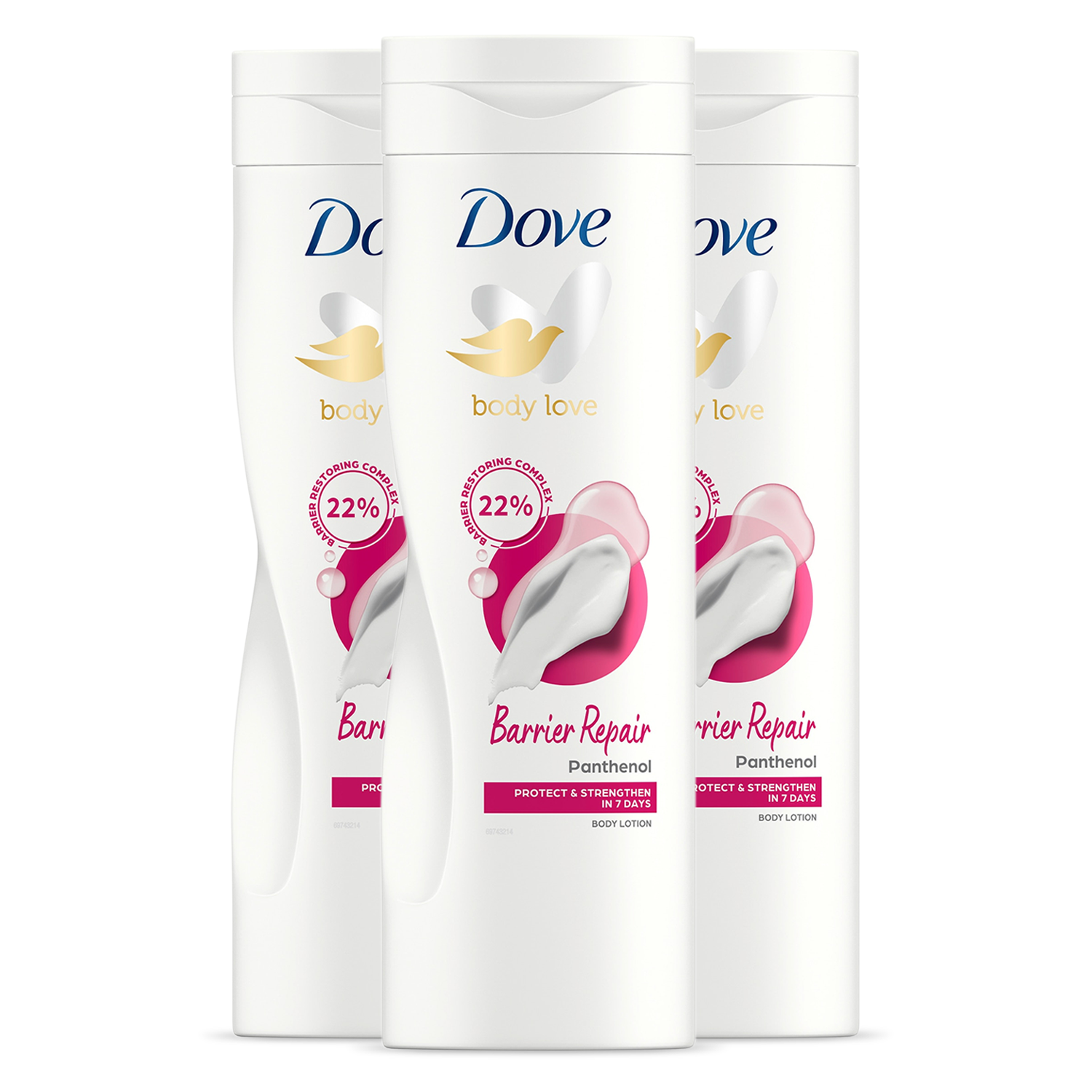 Dove Intensive Creamy Body Lotion Nourishing Care For Very Dry Skin 3x400ml - Cream - One Size