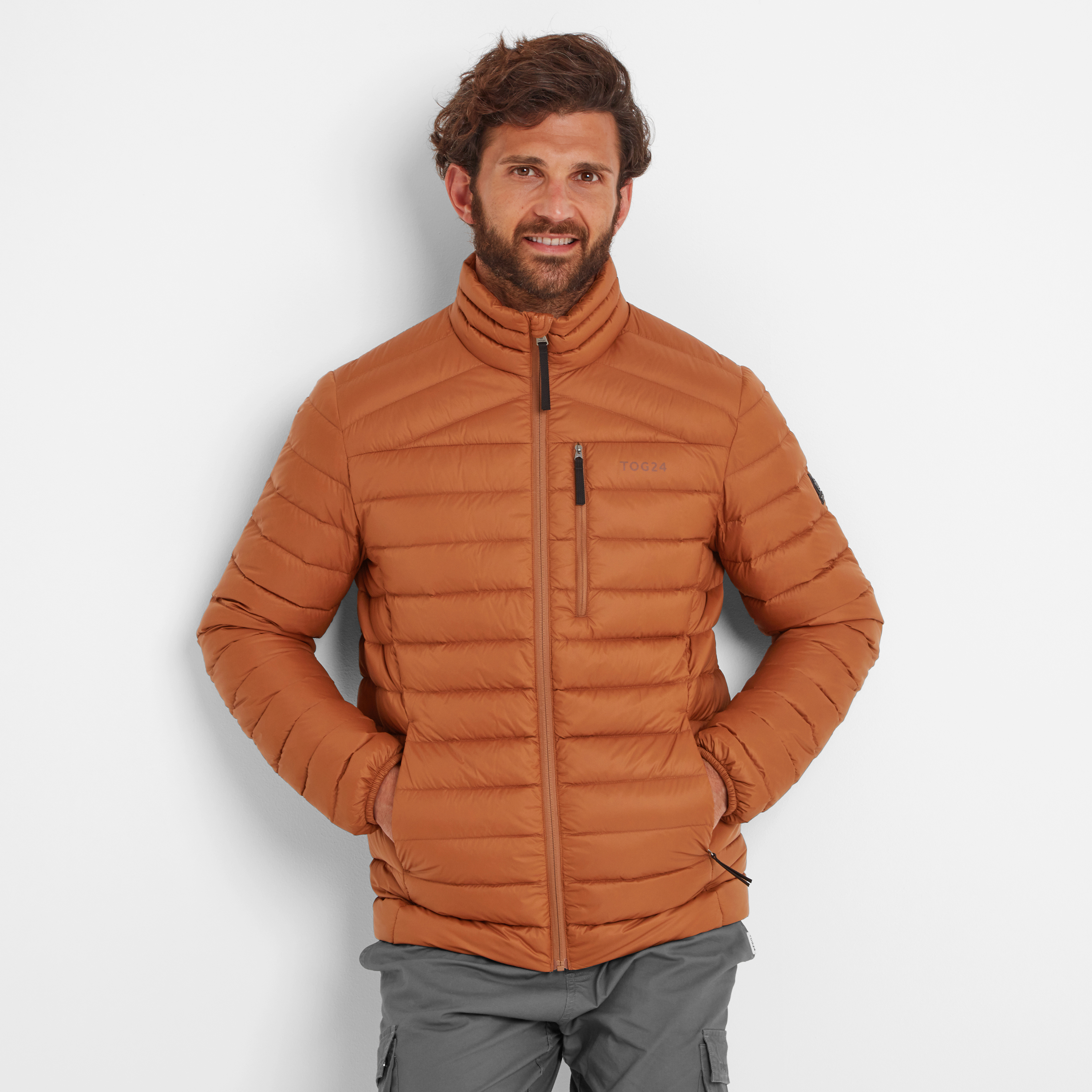 TOG24 North RDS Mens Jacket Rust - Orange Polyamide - Size X-Large