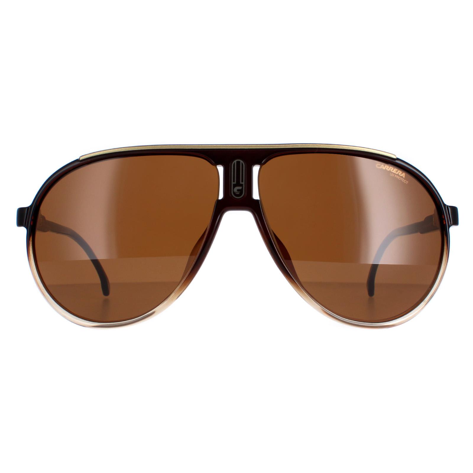 Carrera Aviator Mens Brown Shade Champion 65/N - One Size