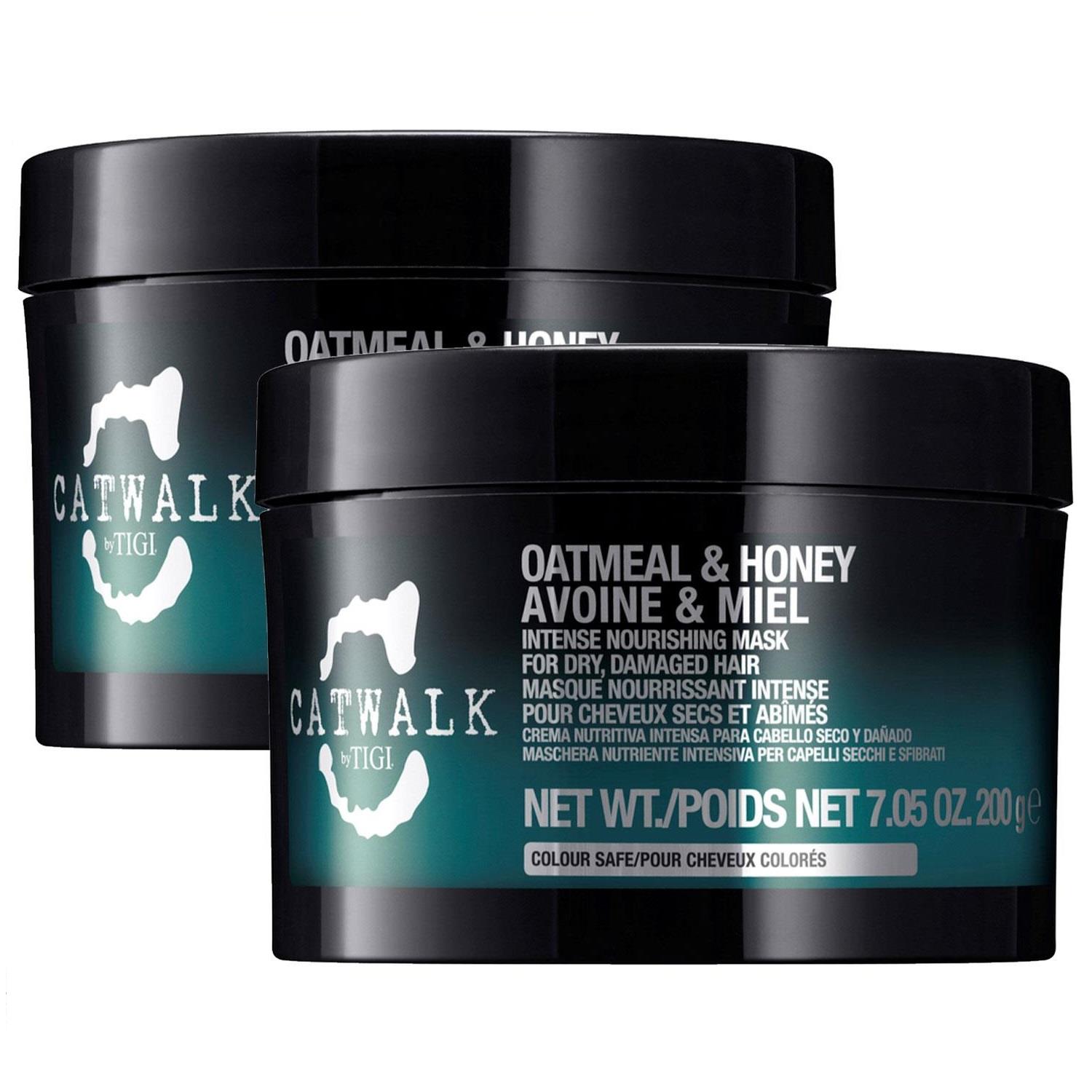 Tigi Unisex 2 Pk Catwalk by Oatmeal & Honey Treatment Hair Mask for Damaged 200gm - NA - One Size