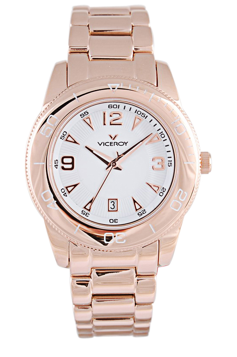 Viceroy : Womens White Watch - Gold Stainless Steel - One Size