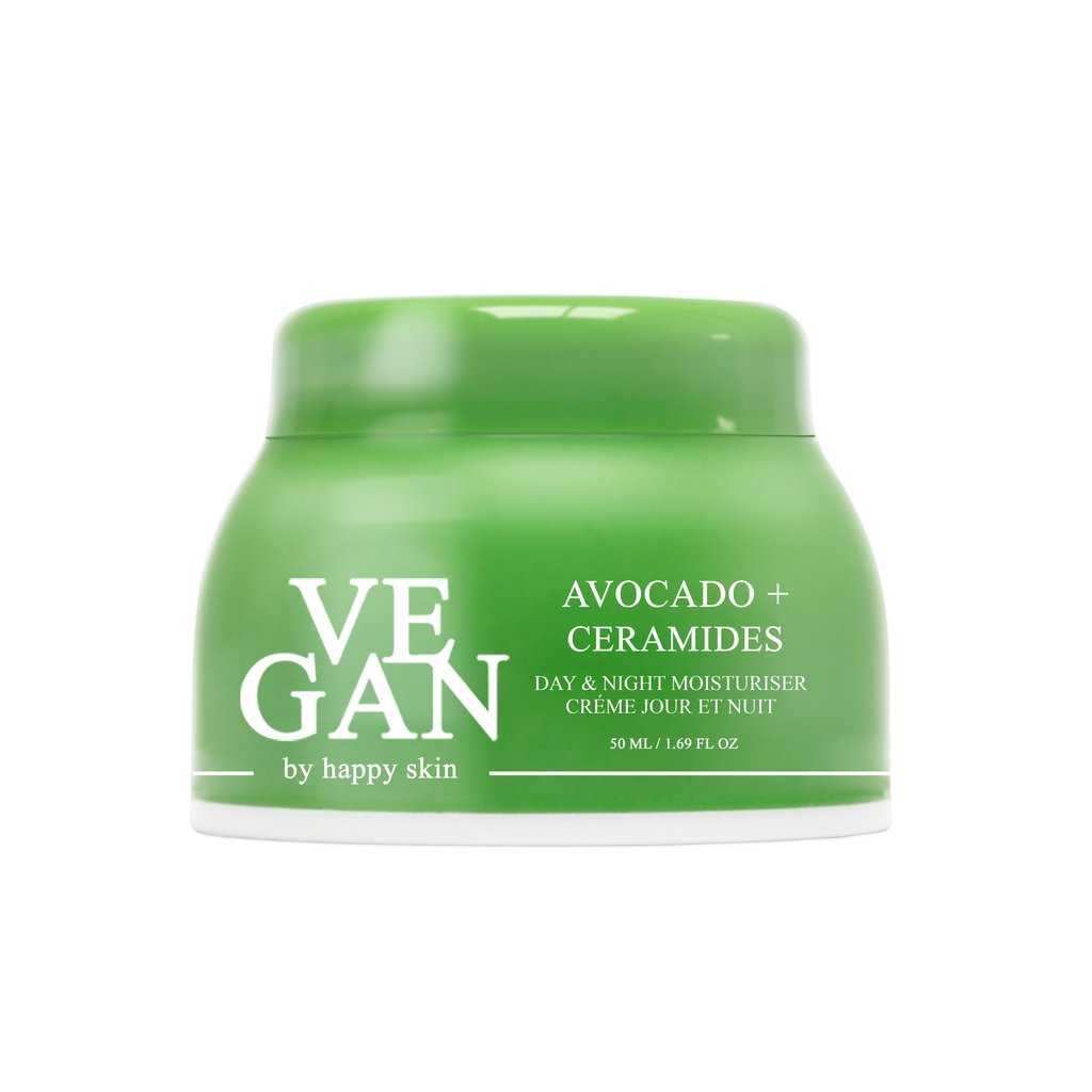 Vegan by Happy Skin Unisex AVOCADO & CERAMIDES night moisturiser 50ml - Cream - One Size