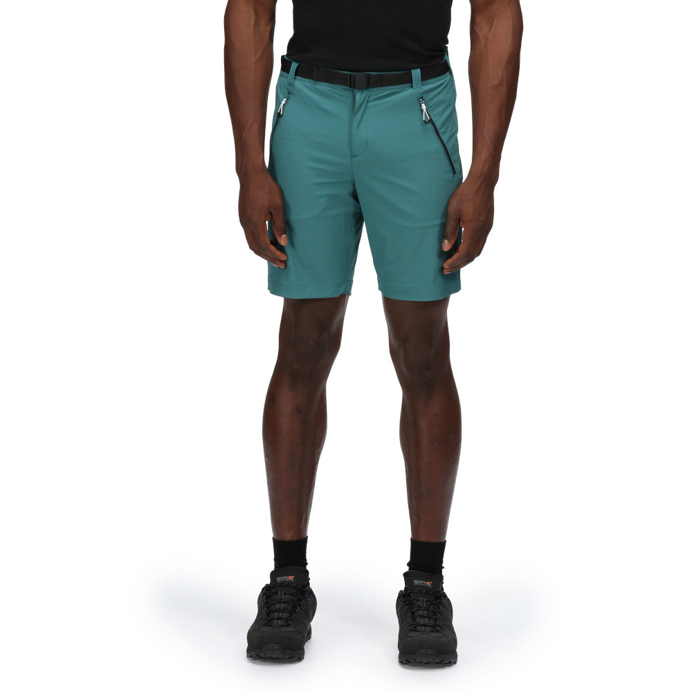 Regatta Mens Xert Stretch III Polyamide Walking Shorts - Green - Size 46 (Waist)