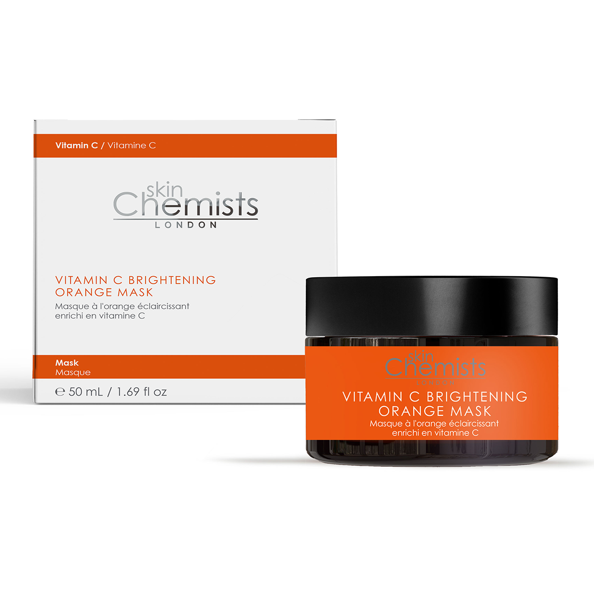 SkinChemists Unisex Vitamin C Brightening Orange Mask 50ml - One Size