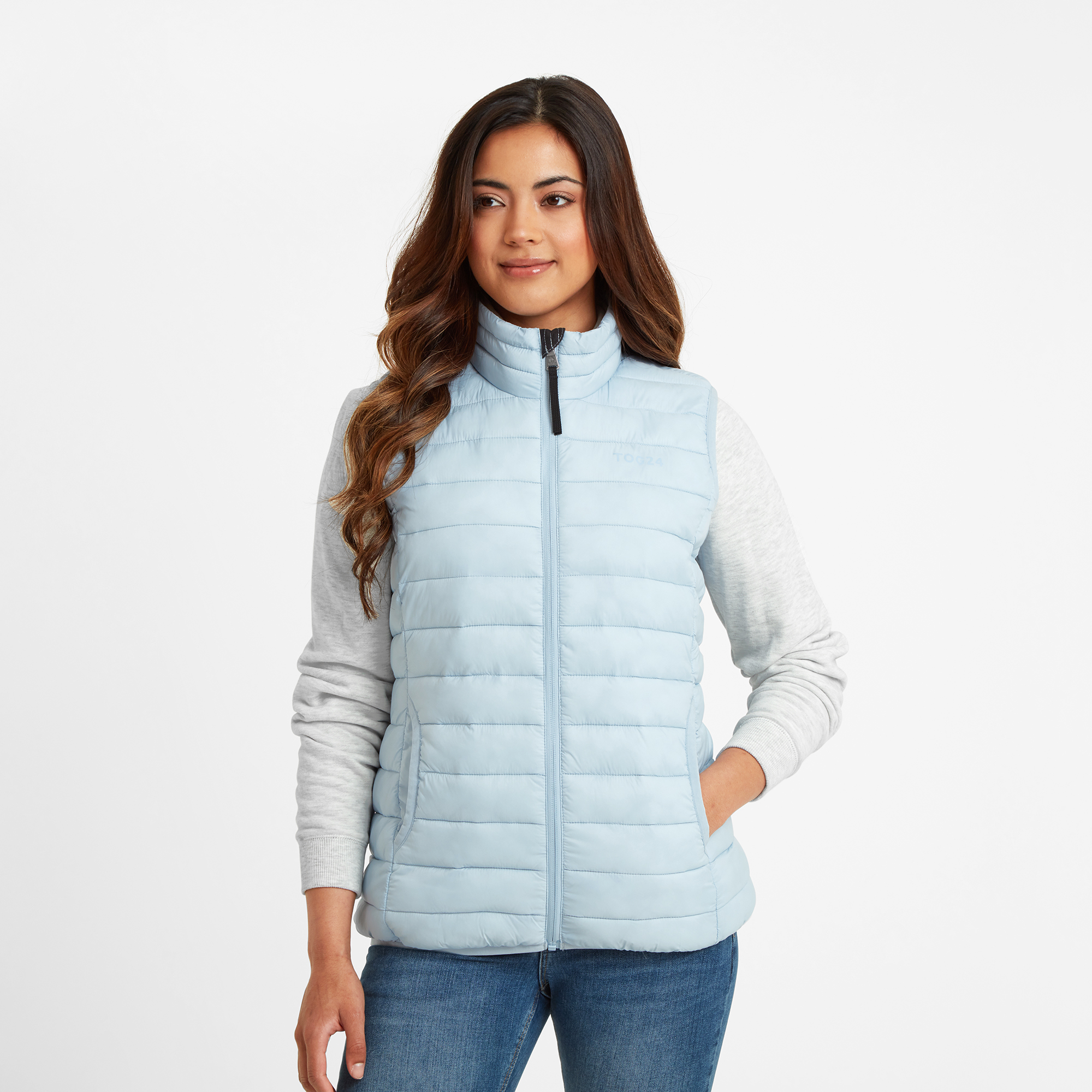 TOG24 Gibson Womens Gilet Ice Blue - Size 12 UK