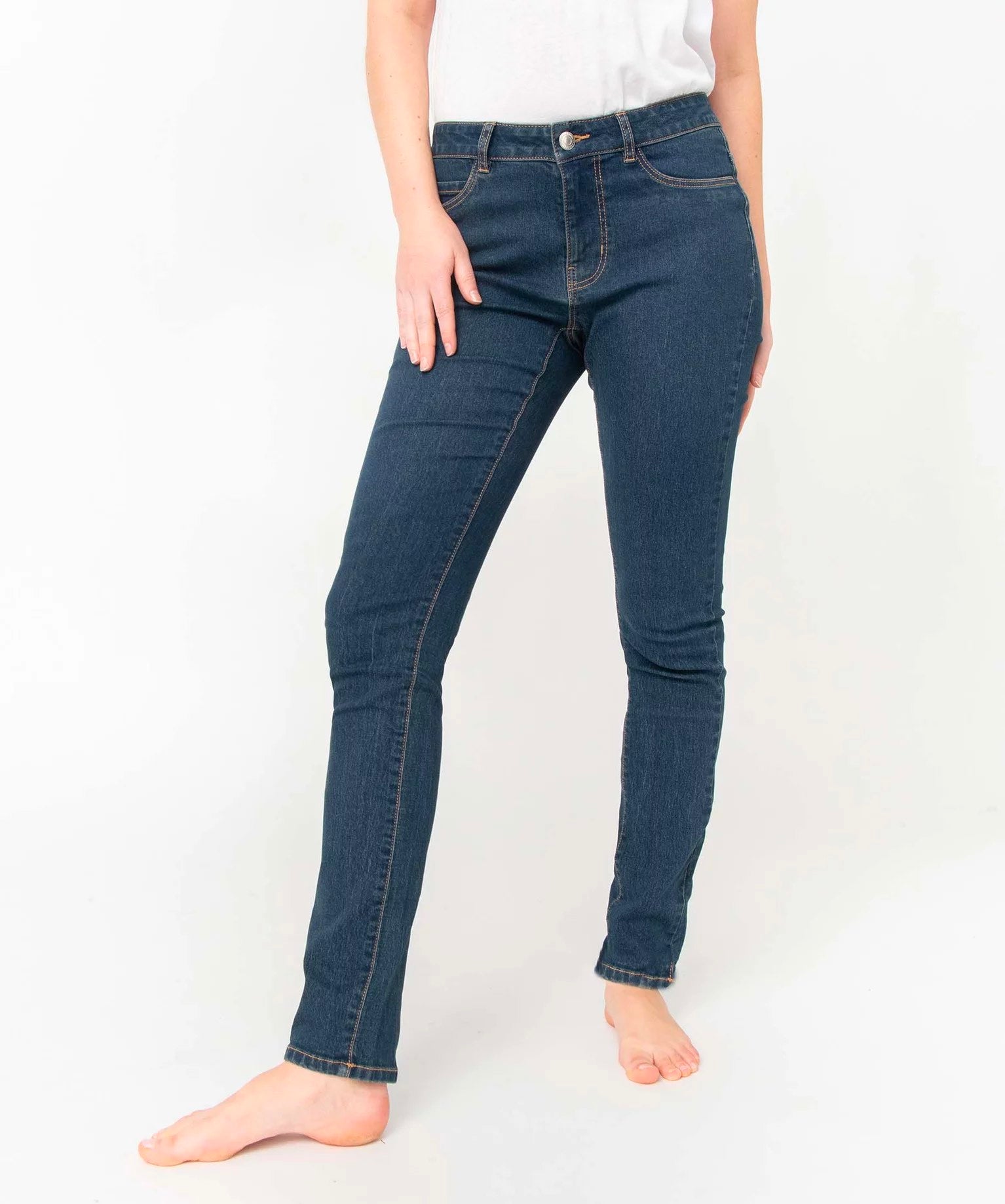 Secret Label Womens Stretch Skinny Jeans - Navy material_cotton - Size 18 UK