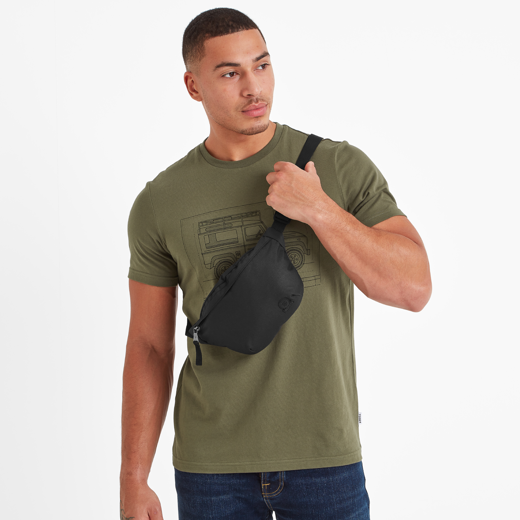 TOG24 Unisex Blyton Bumbag Coal Grey - One Size