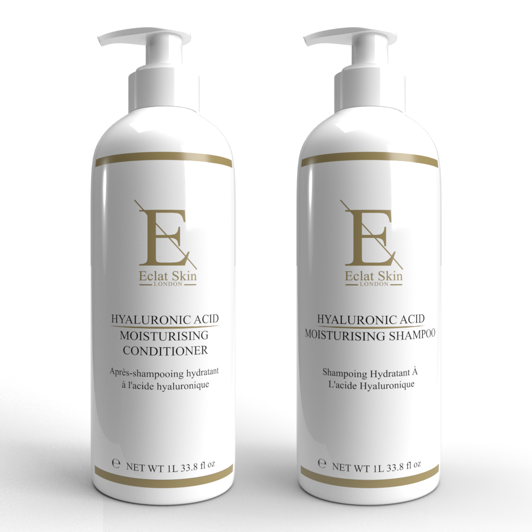 Eclat Skin London Hyaluronic Acid Moisturising Shampoo 1L + Conditioner 1L - One Size