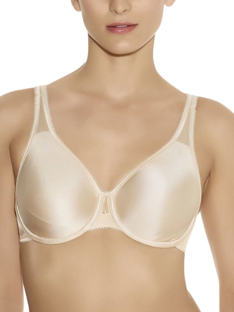 Wacoal Womens Basic Beauty Full Figure Underwire Bra - Beige Spandex - Size 40DD