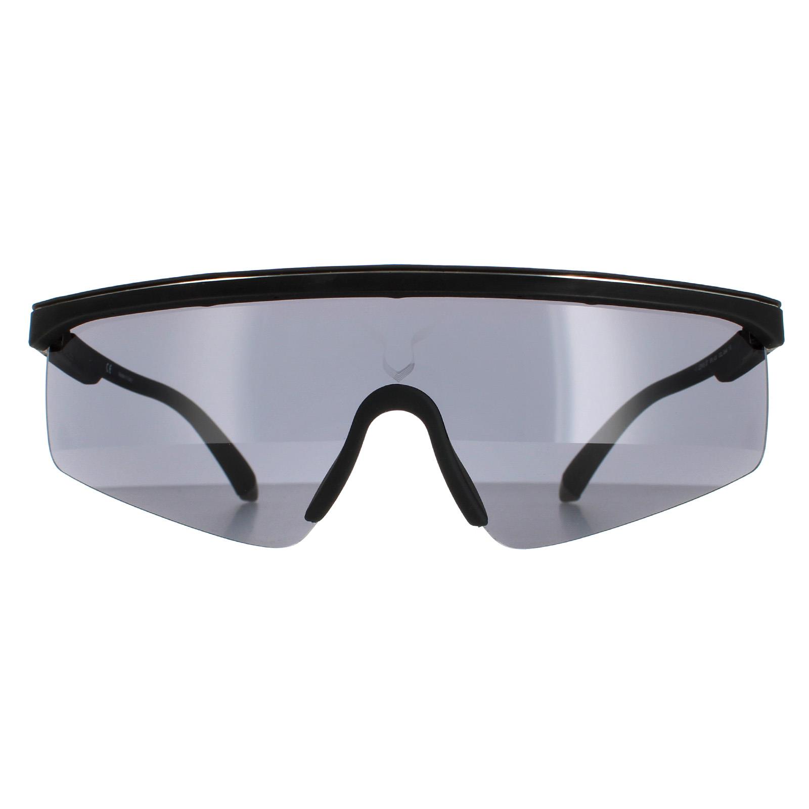 Police Semi Rimless Mens Black Rubber Smoke SPLA28 Lewis Hamilton - One Size