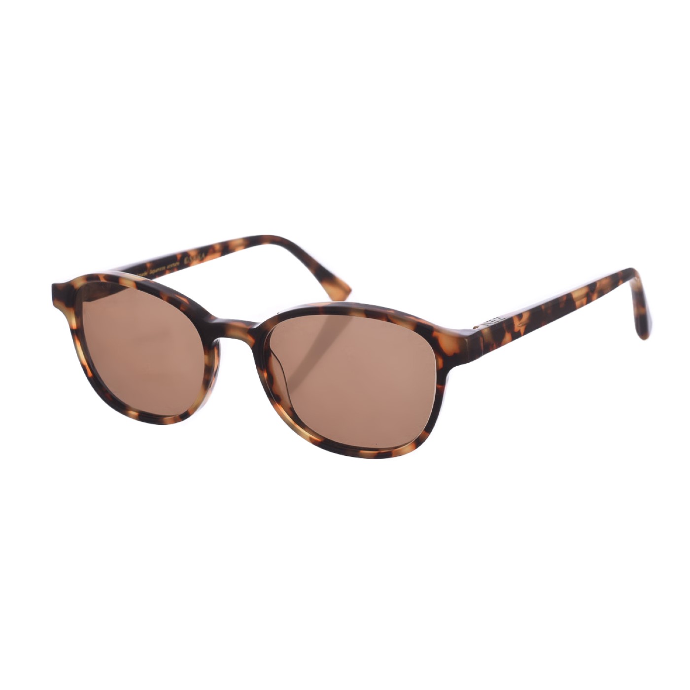 Zen Z422 Unisex Square Shape Acetate Sunglasses - Brown - One Size