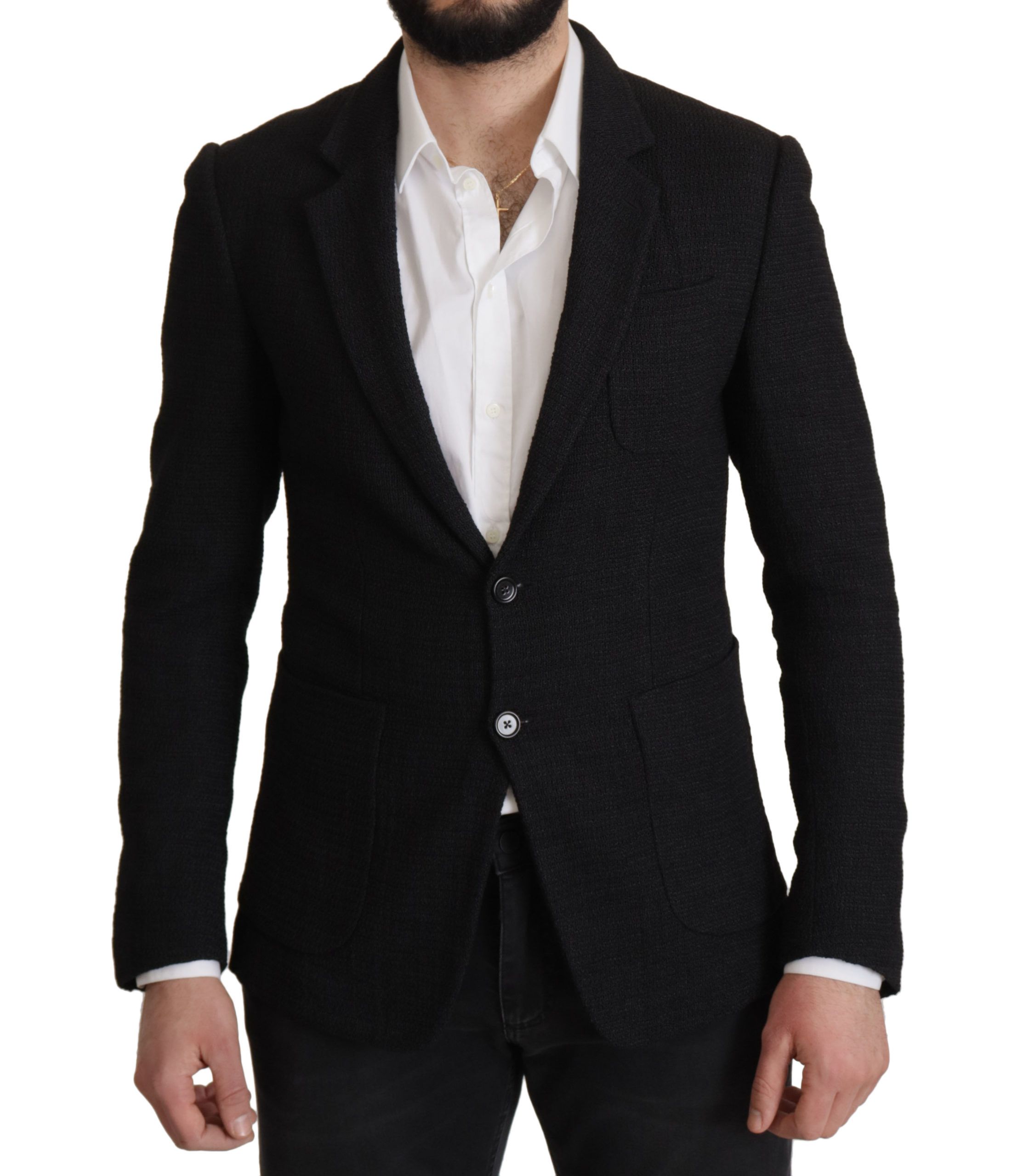 Dolce & Gabbana Mens Stunning Single Breasted Wool Blazer - Black - Size IT 50 (Men's)