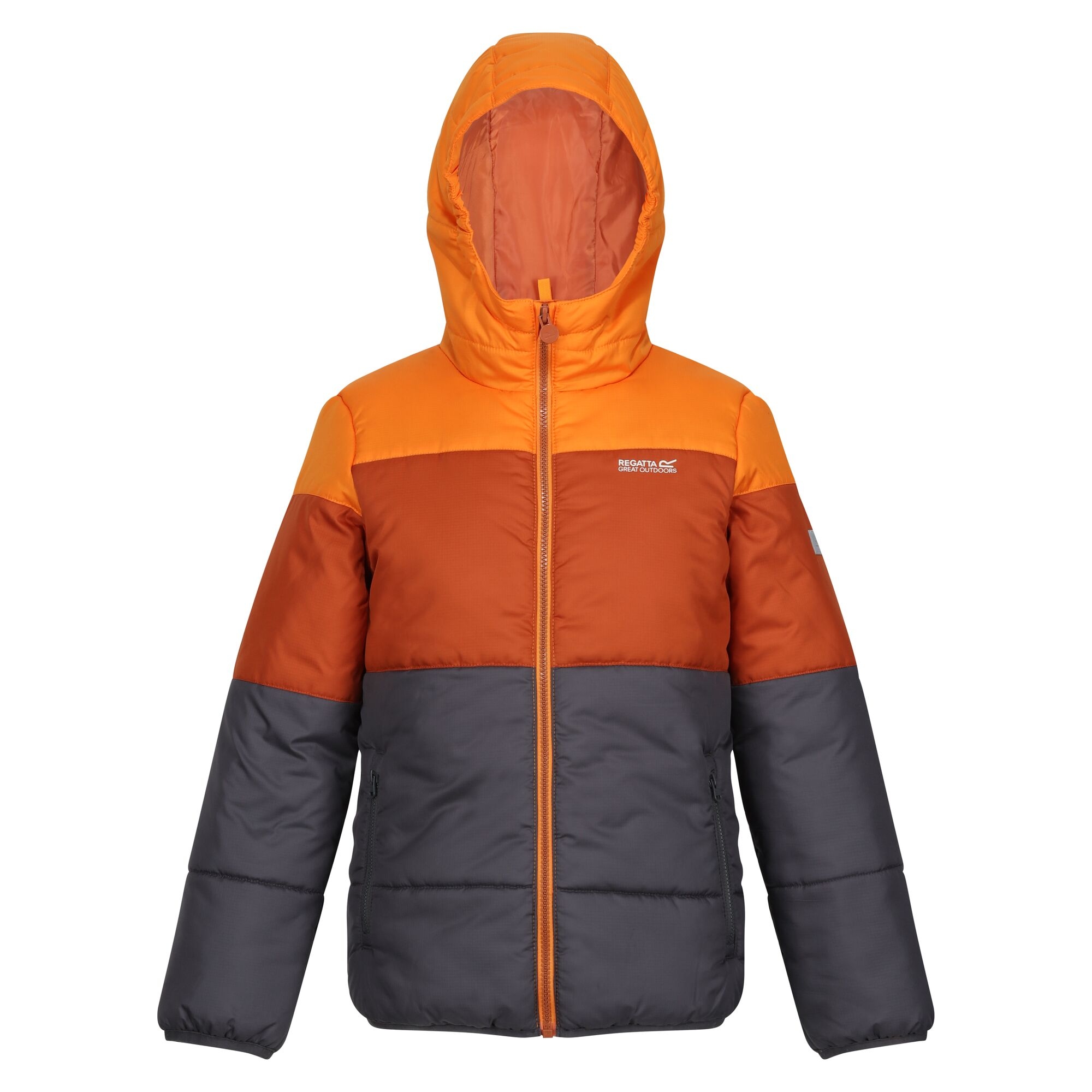 Regatta Gewatteerd kinder/kinderjack Lofthouse VII Terrain Print (Oranje peper/gebrand koper)