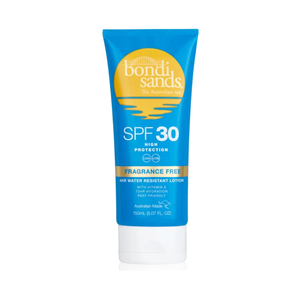 Bondi Sands Womens SPF 30 Fragrance Free 4HR Water Resistant Lotion 150ml - One Size