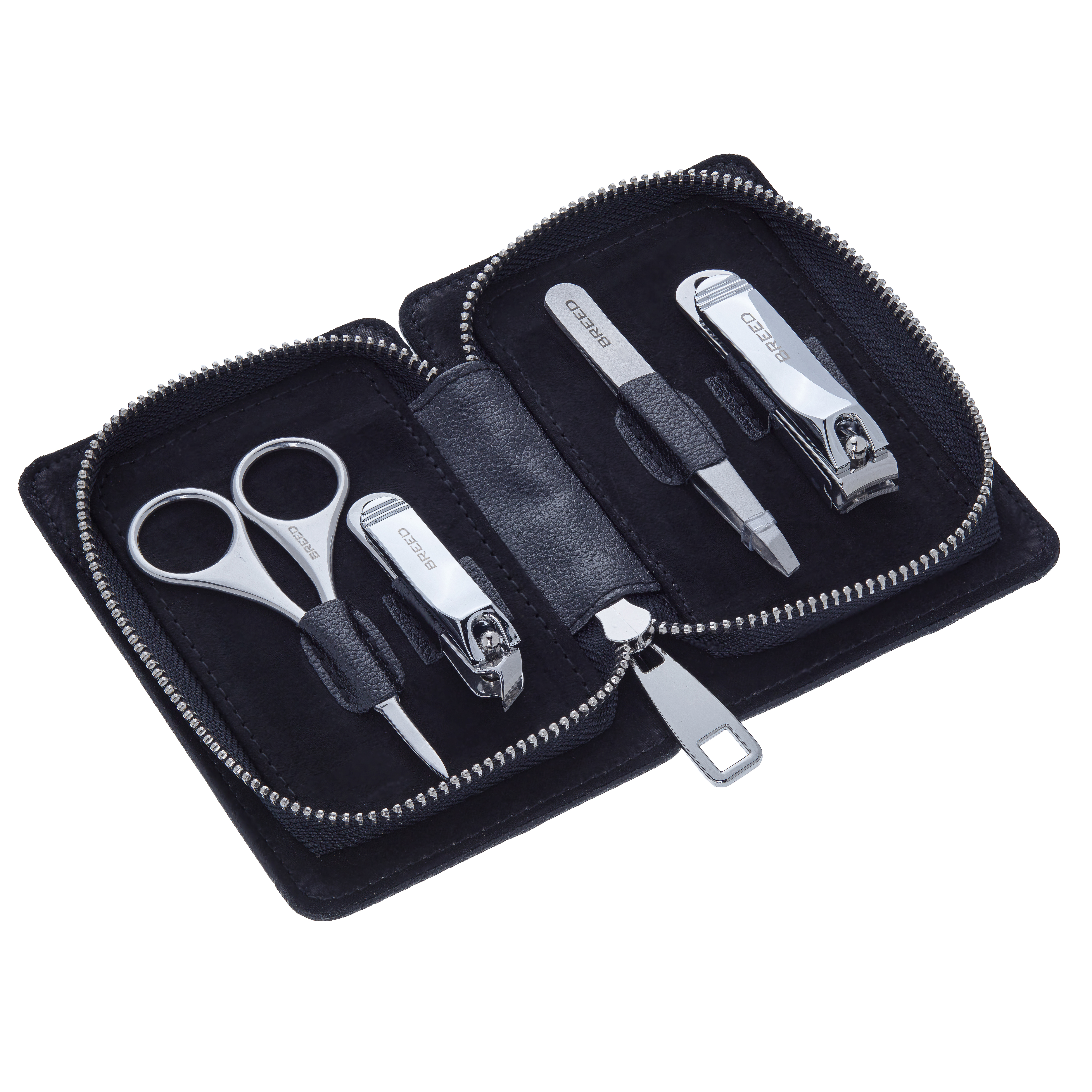 Breed Mens Sabre 4 Piece Surgical Steel Groom Kit - NA Stainless Steel - One Size