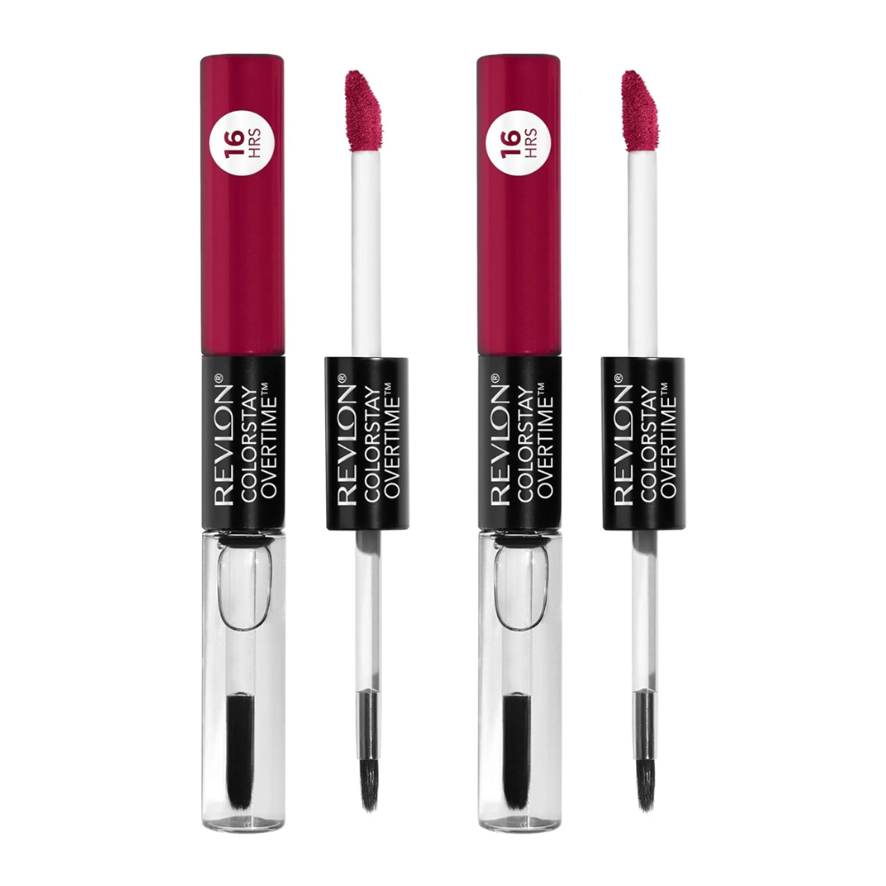 Revlon Womens 2 x Colorstay Overtime Dual Ended Lipcolor - 010 Non Stop Cherry - NA - One Size