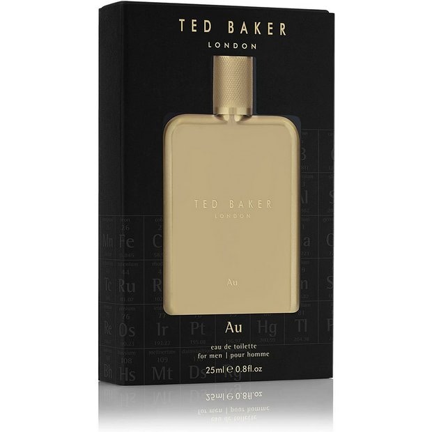 Ted Baker Mens Au Eau de Toilette 25ml Spray For Men Refillable Travel Size - Gold - One Size