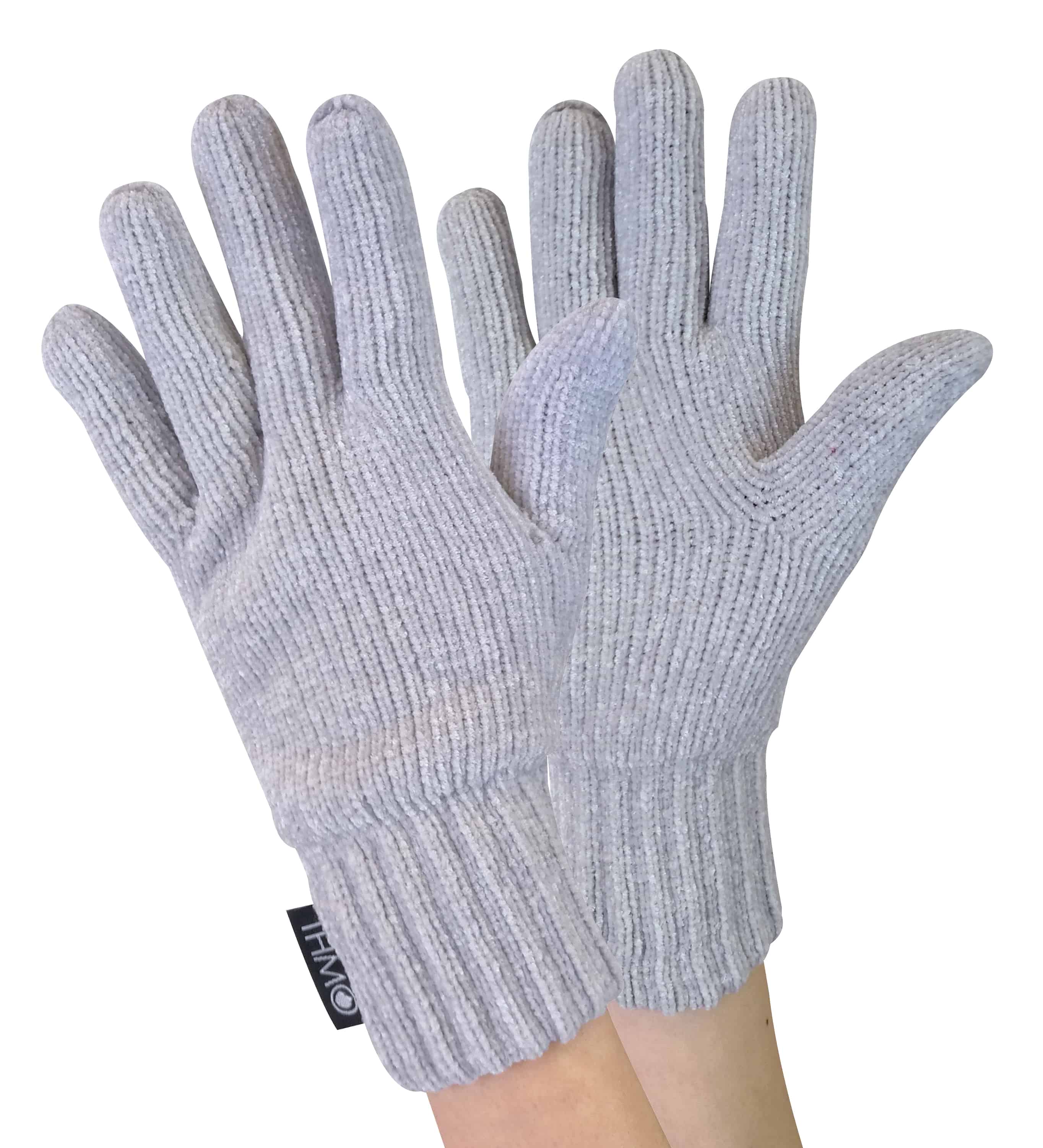 THMO - Womens Outdoor Thermal Winter Chenille 3M Thinsulate Gloves - Charcoal - One Size