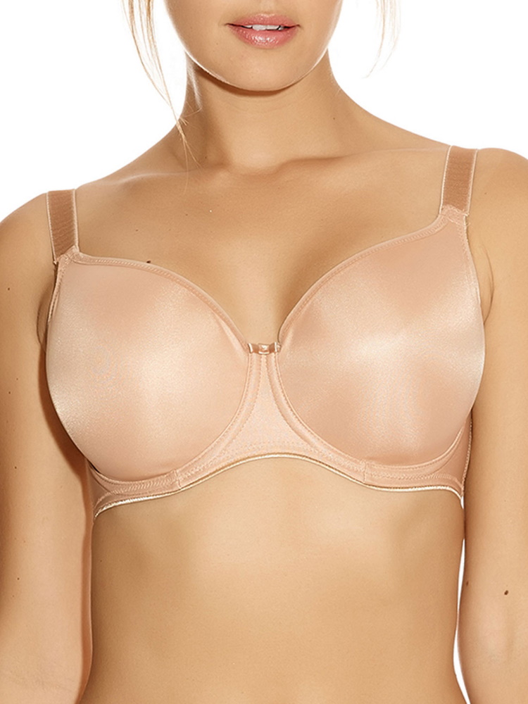 Fantasie Womens Smoothing Moulded Balcony Bra - Beige Nylon - Size 40DD