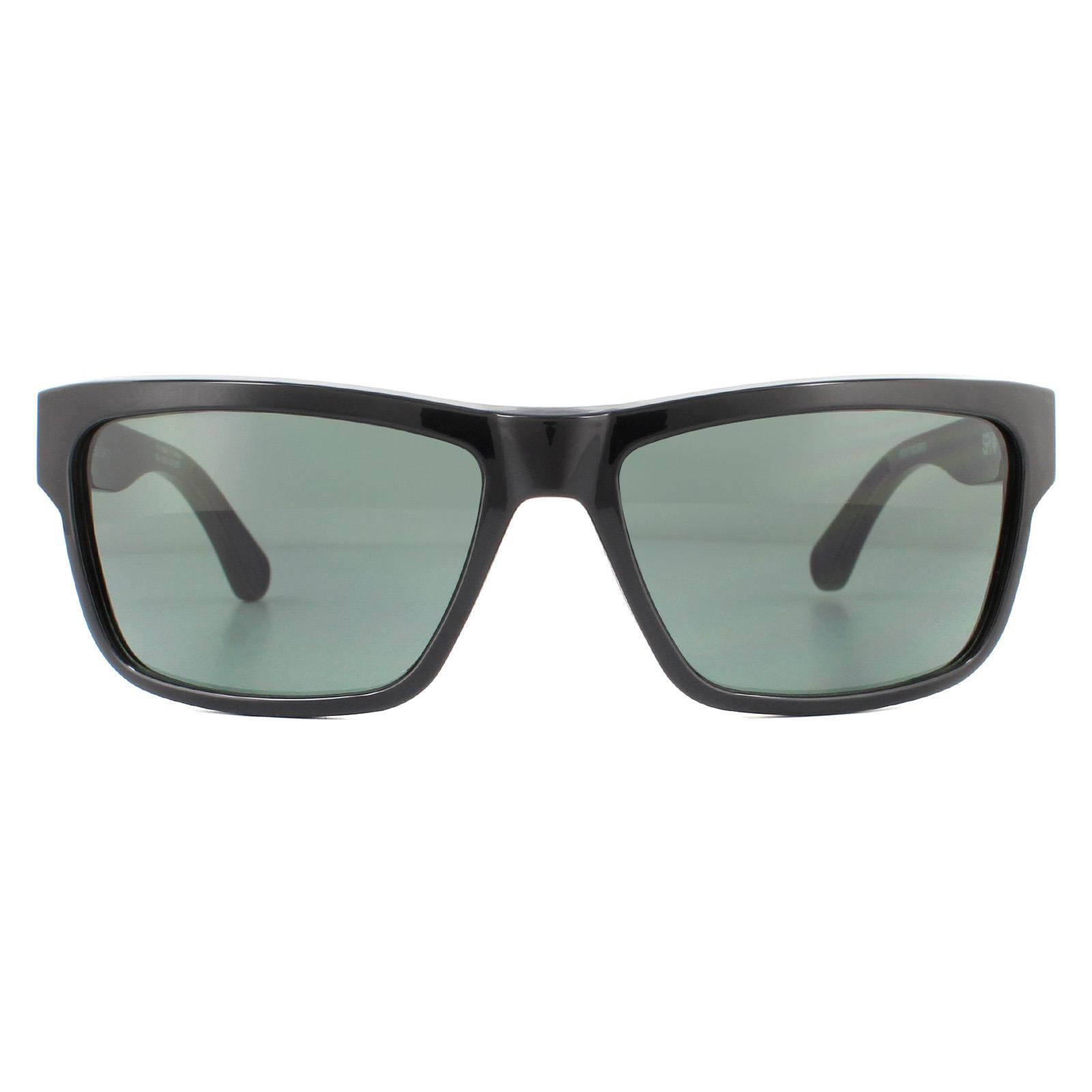 Spy Unisex Sunglasses Frazier 673176038863 Black HD Plus Grey Green - One Size