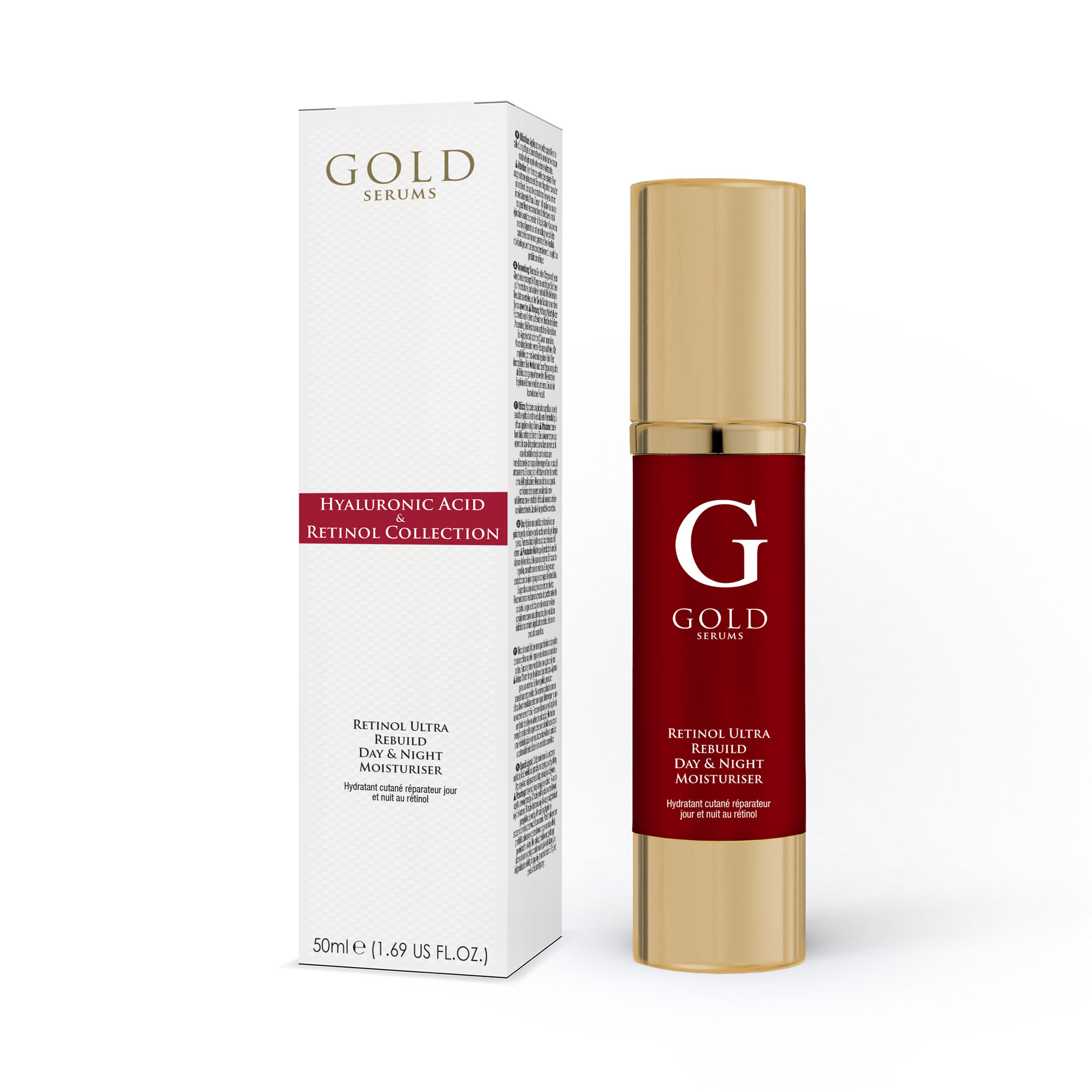 Gold Serums Womens Retinol Ultra Rebuild Day & Night Moisturiser 50ml - One Size