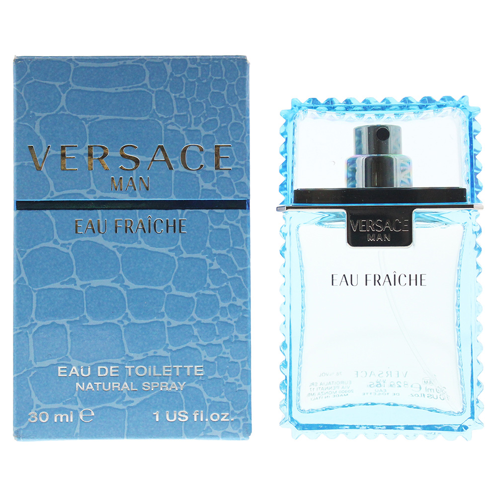 Versace Mens Man Eau Fraiche Eau de Toilette 30ml Spray - White - One Size