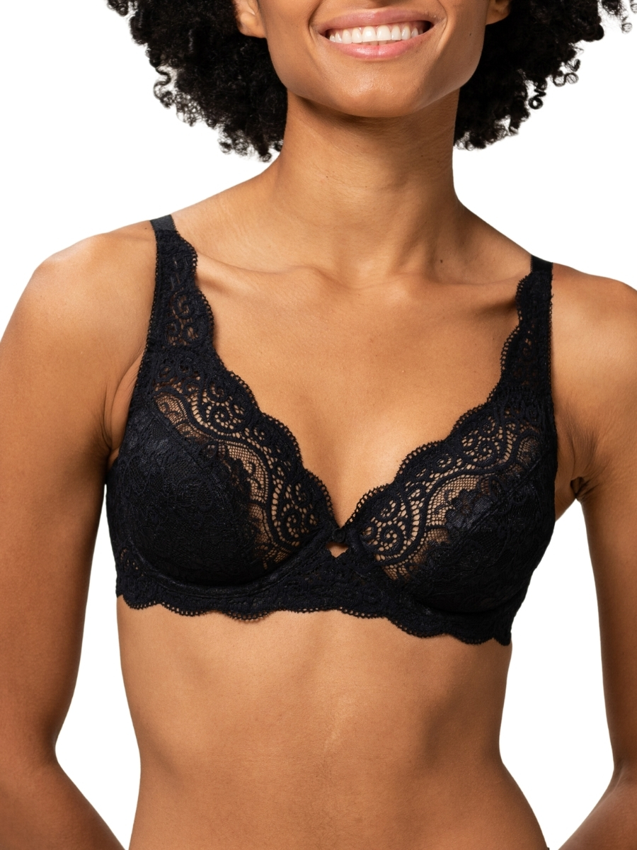 Triumph Womens Amourette W High Apex Bra - Black - Size 32C