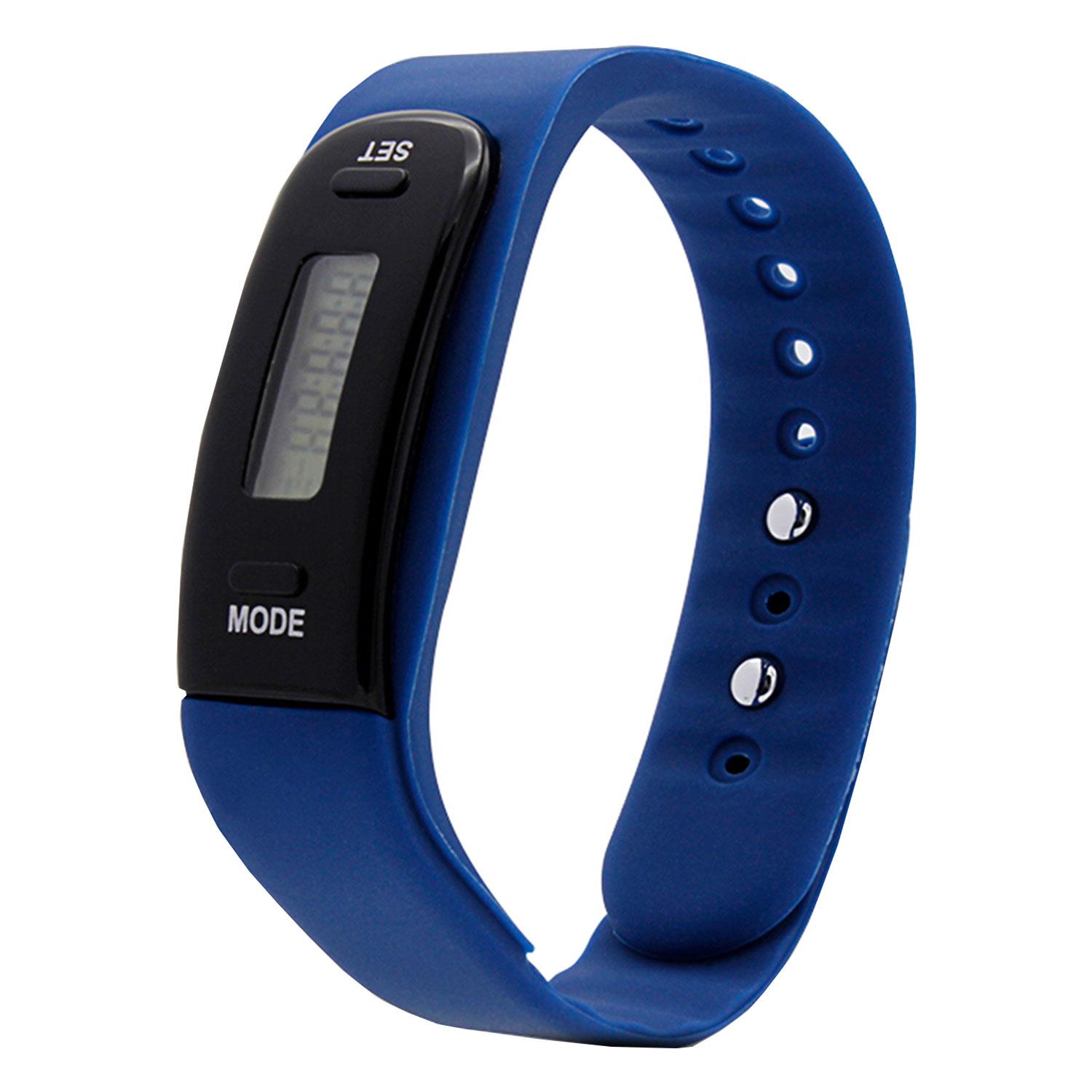 Aquarius AQ 111 Teen Fitness Activity Pedometer Smart Wristband Tracker Blue - One Size