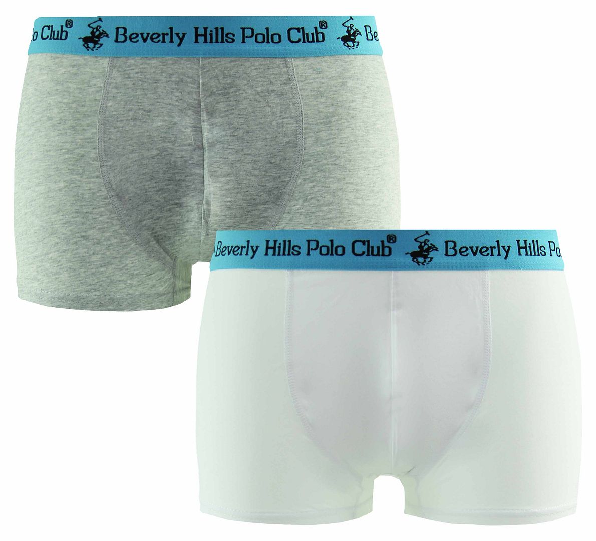 Beverly Hills Polo Club Mens 2-Pack Trunks - Multicolour material_cotton - Size Medium