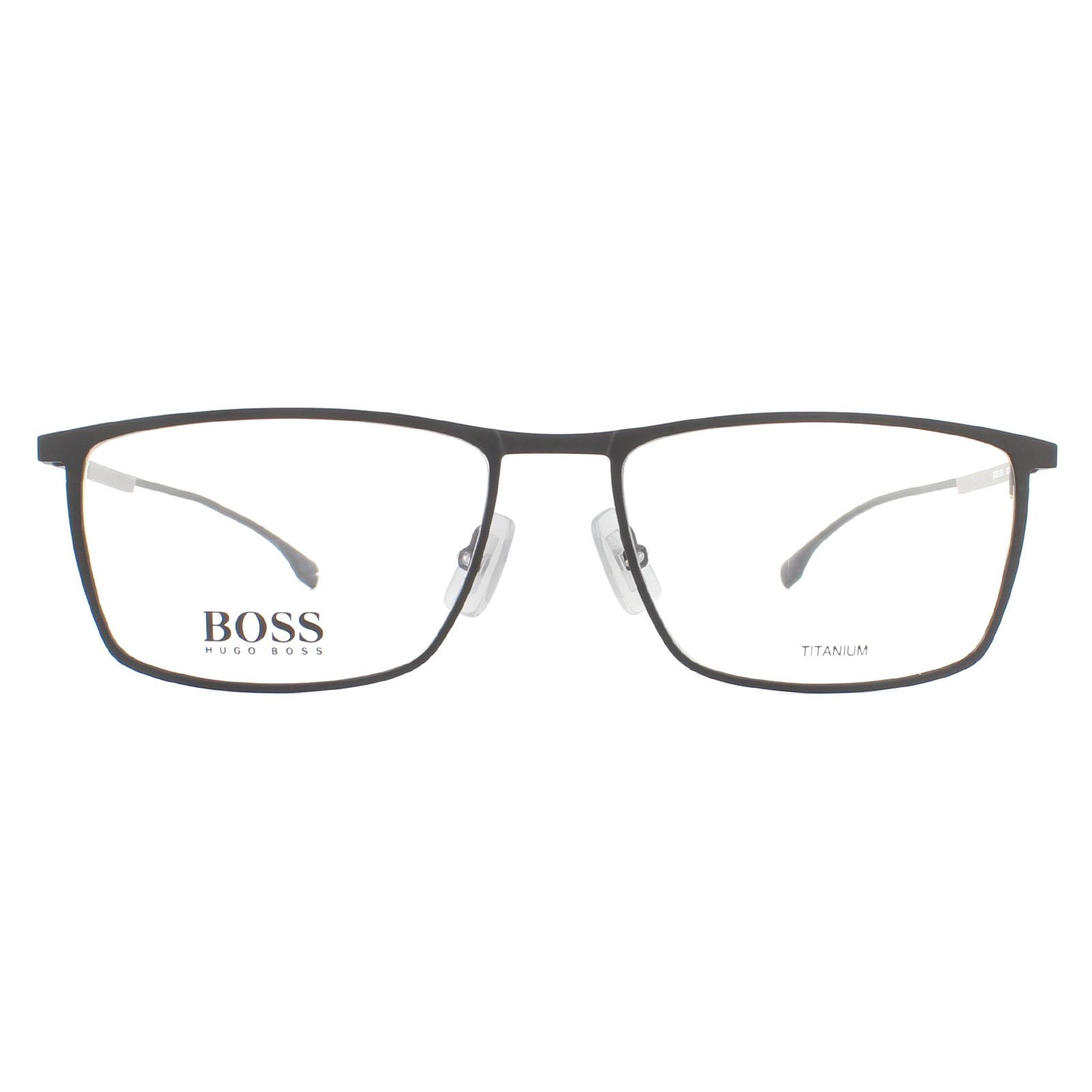 Hugo Boss Mens Glasses Frames 0976 003 Matte Black Men Metal - One Size