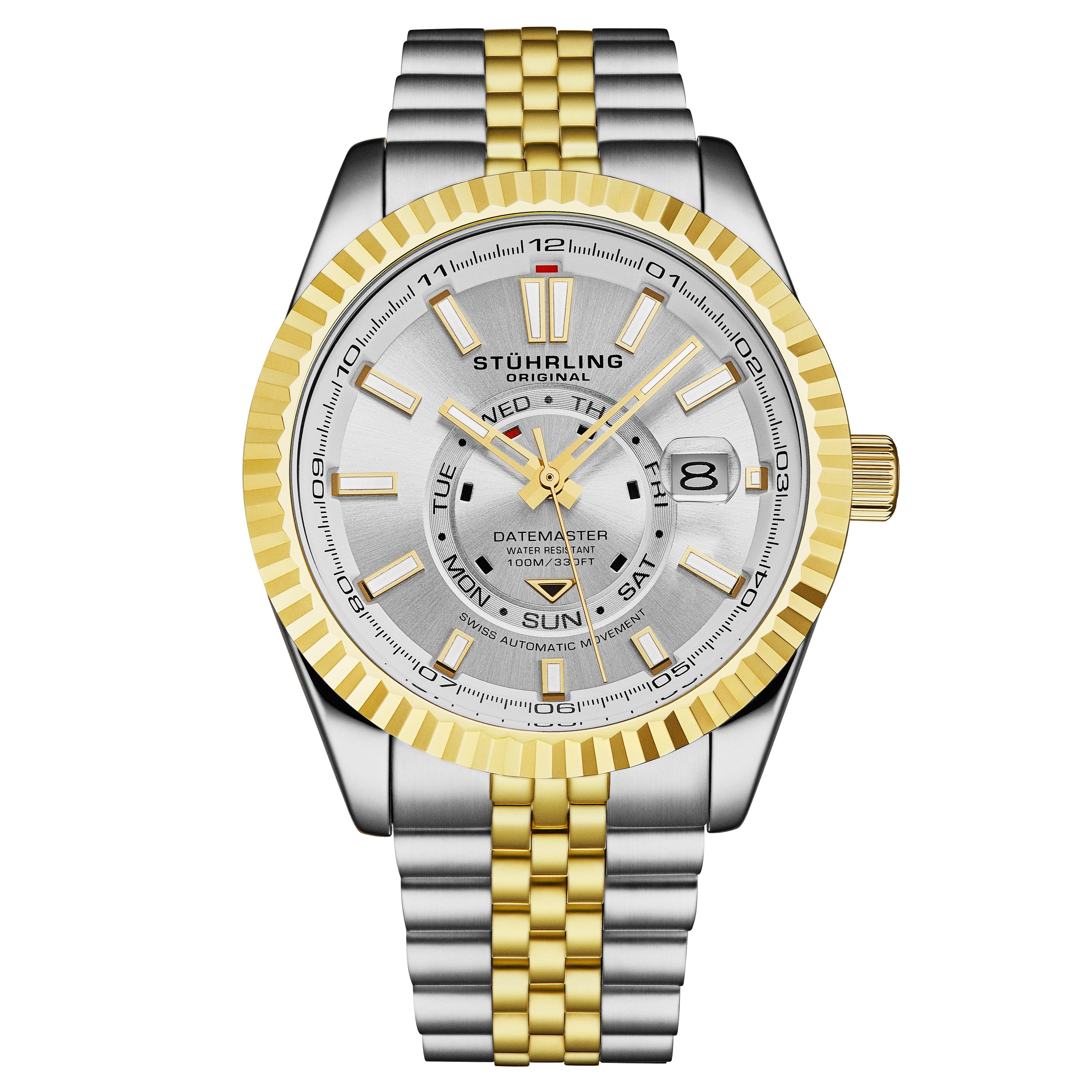 Stührling Mens Datemaster Automatic 1020 Classic - Gold - One Size