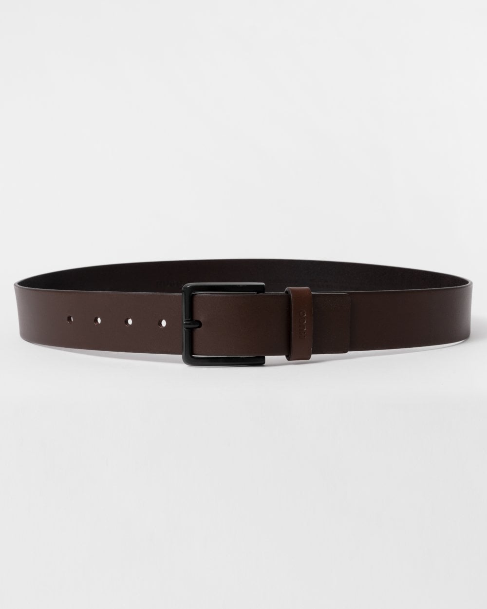 Hugo Gioni Mens Leather Belt NOS - Dark Brown - Size 38 inches