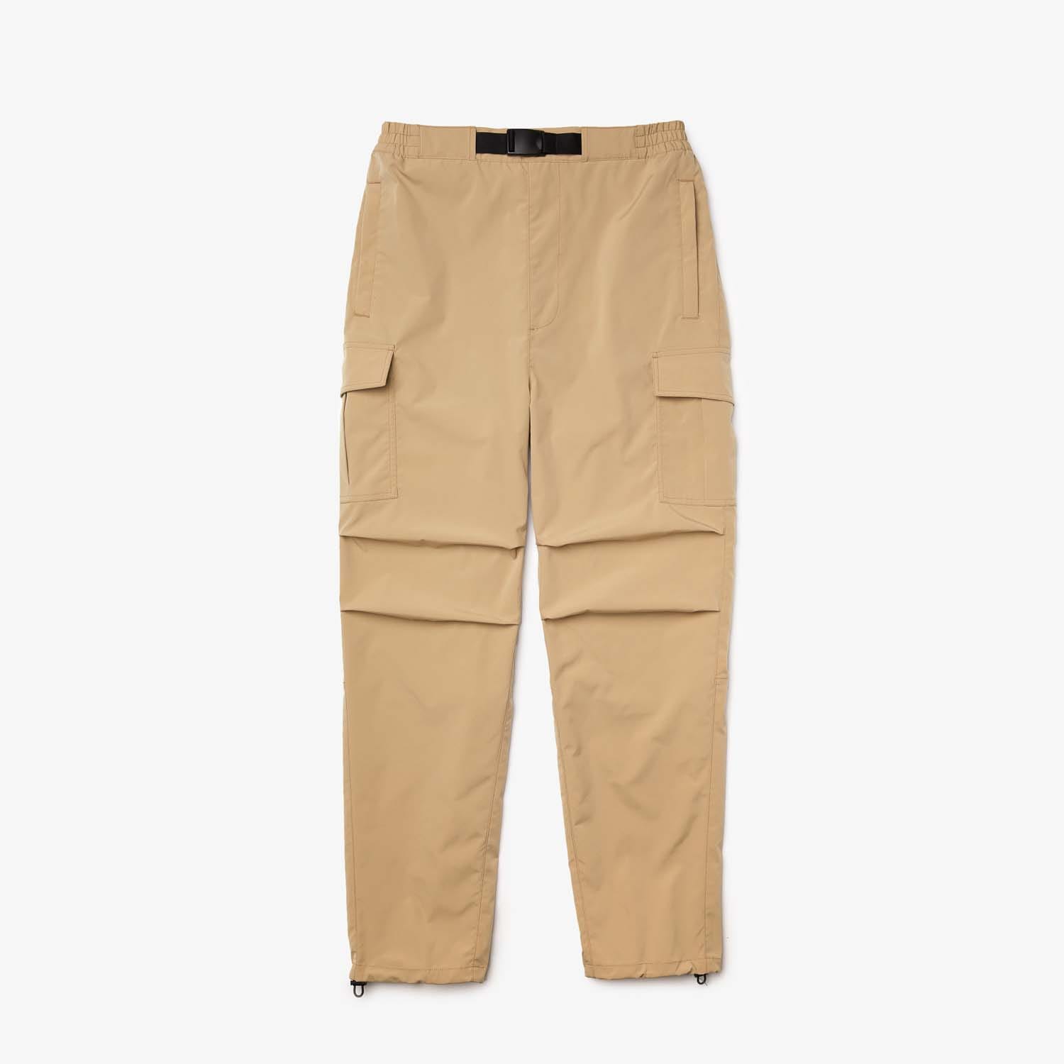 Lacoste Mens Relaxed Fit Utility Style Cargo Pants in Beige material_polyester - Size 30W/32L