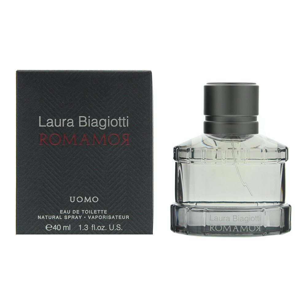 Laura Biagiotti Mens Romamor Uomo Eau de Toilette 40ml Spray - Black - One Size