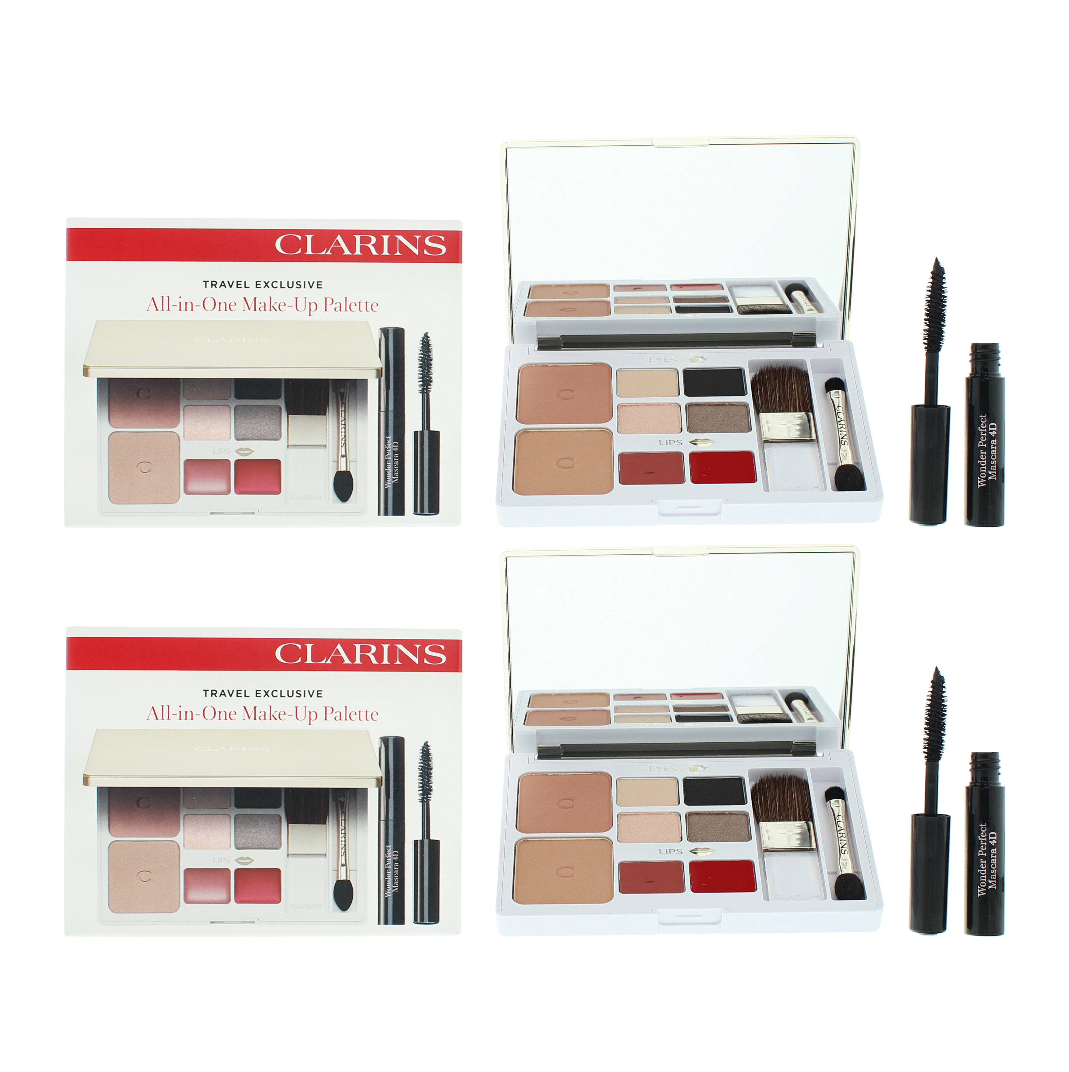 Clarins Womens All In One Make-Up Pallete 20g x 2 - NA - One Size