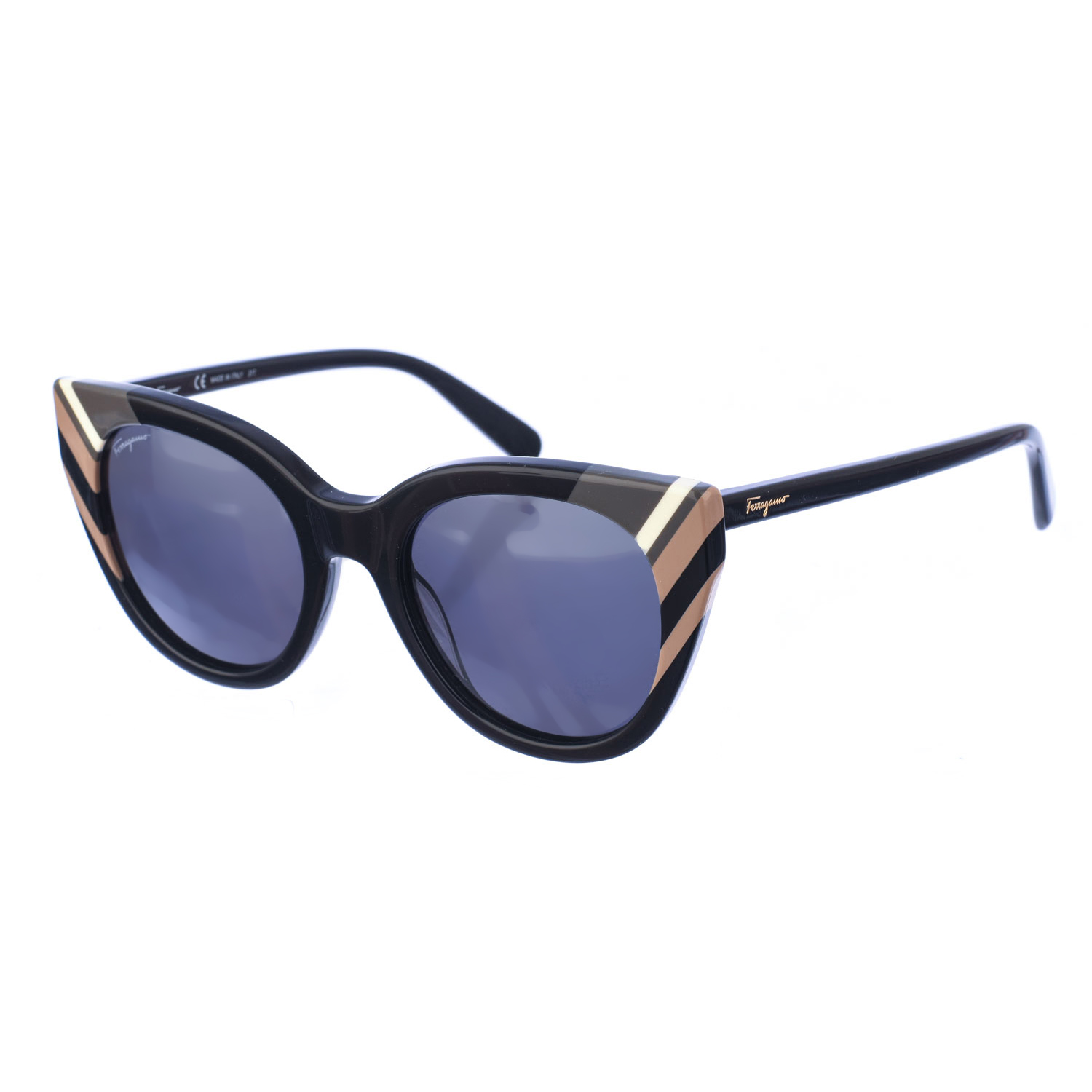 Salvatore Ferragamo SF867S WoMens cat-eye acetate sunglasses - Black - One Size