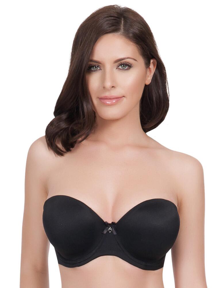 Parfait Womens P4815 Jeanie Strapless Contour Bra - Black - Size 32D