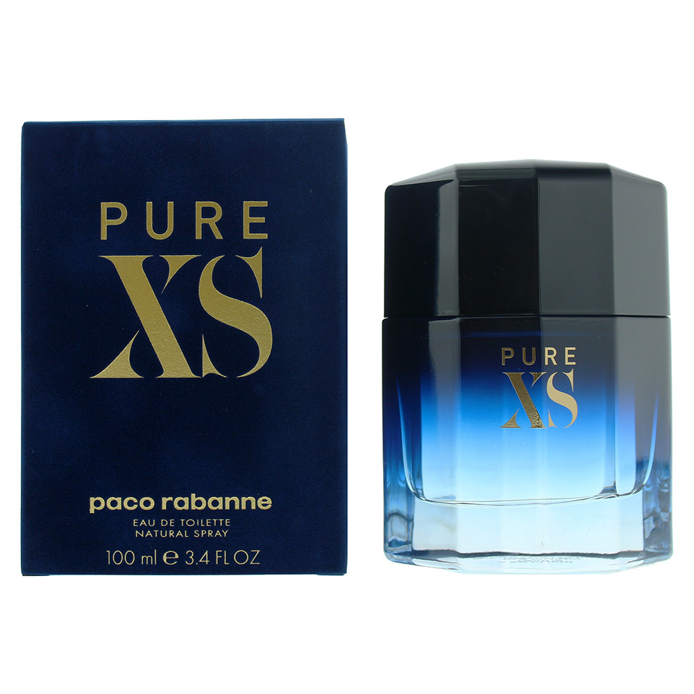 Paco Rabanne Mens Pure XS Eau de Toilette 100ml Spray - Apple Leather - One Size