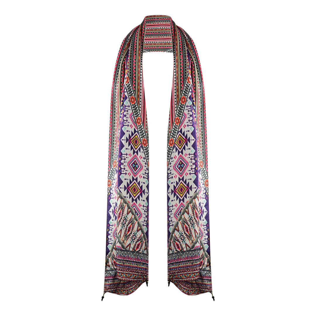 Inoa Womens Peruvian Collection 1810 Multicoloured Long Rectangular Scarf - Multicolour - One Size