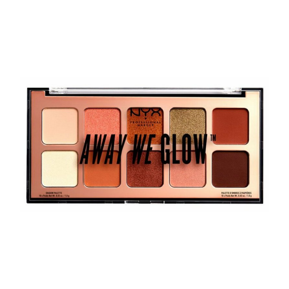 NYX Womens Away We Glow Shadow Palette - Hooked On - One Size