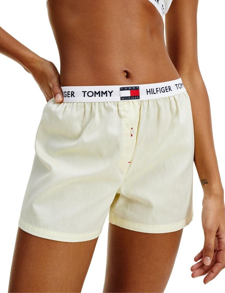 Tommy Hilfiger Womens 85 Woven Shorts - Yellow - Size Small